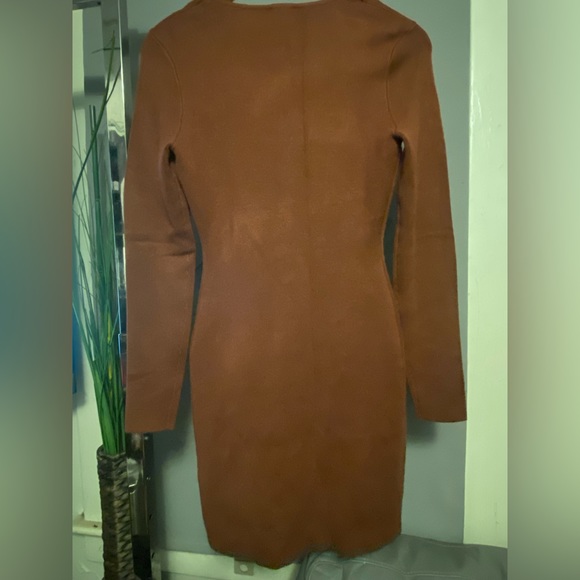 Womens Long Sleeve Half Zip Mini Dress SZ S - Picture 5 of 15